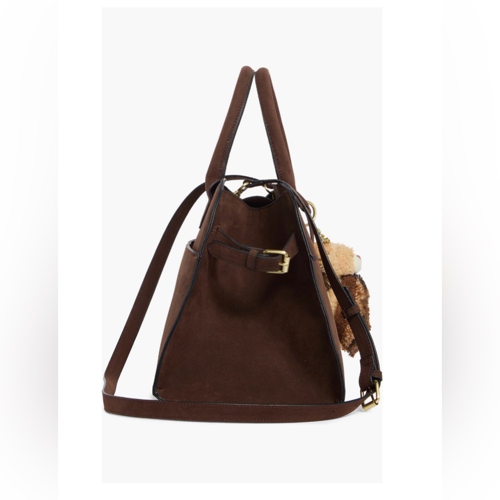 BCBGMaxAzria Brown Suede Satchel - Picture 4 of 13